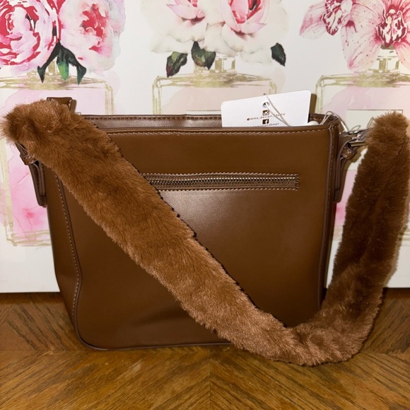 MMS Design Studio Faux Fur Handle Bag - Picture 3 of 8